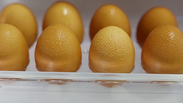 新鲜的鸡蛋视频素材