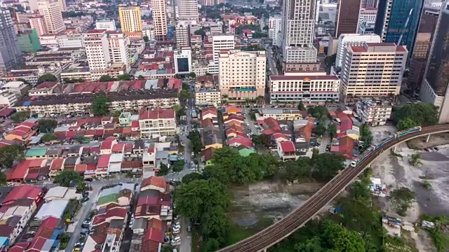 吉隆坡从早到晚的时间流逝视频素材