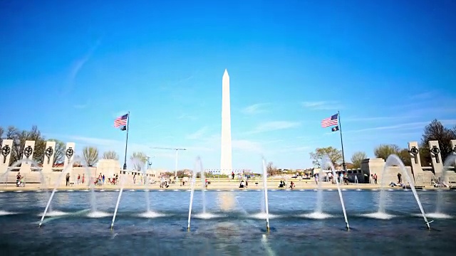 4K时光流逝:华盛顿纪念碑视频素材