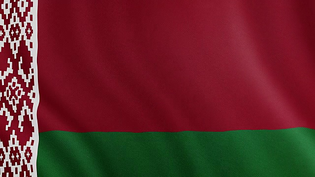 4-K视频:白俄罗斯飘扬的旗帜视频下载