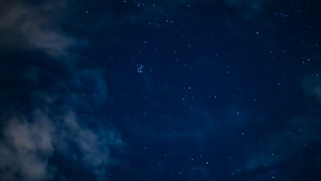 夜空在充满星星、星云和星系的宇宙中穿行视频素材