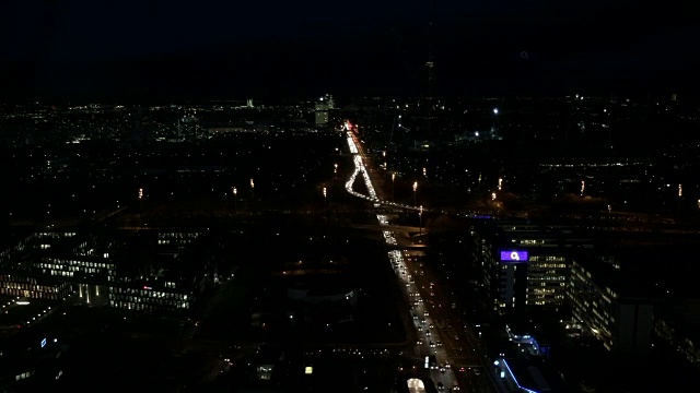 慕尼黑。从以上观点。间隔拍摄。的城市。德国。鸟瞰图。晚上视频素材