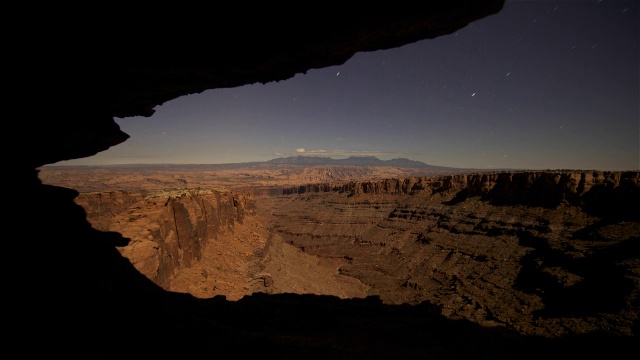 时间流逝在犹他州揭示峡谷。视频素材