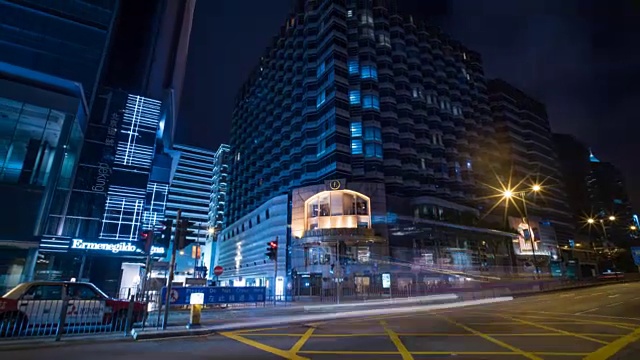 香港十字路口间隔拍摄视频素材