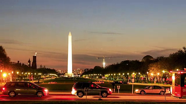 4K时光流逝:华盛顿纪念碑视频素材