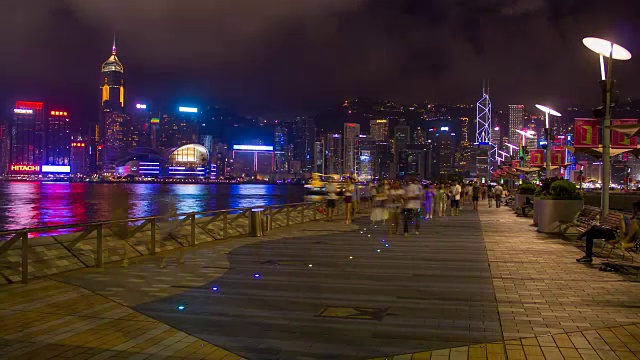 香港维多利亚港海滨视频素材
