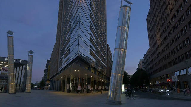 柏林,Potsdamerplatz,玻璃建筑,WS,佐薇视频素材