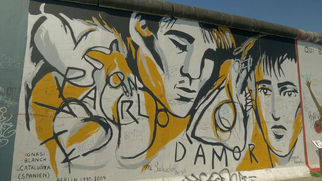 柏林墙，格拉菲蒂，穆拉斯，潘视频素材