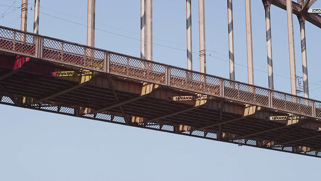 美国纽约地狱门桥全景图视频素材