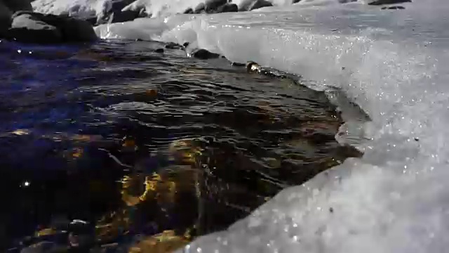溪日与冰视频素材