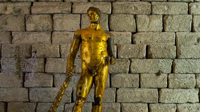 雕塑Capitolini博物馆视频素材