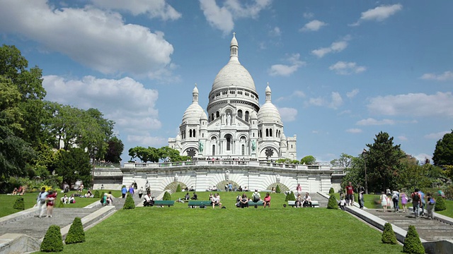法国巴黎圣科埃尔大教堂视频素材