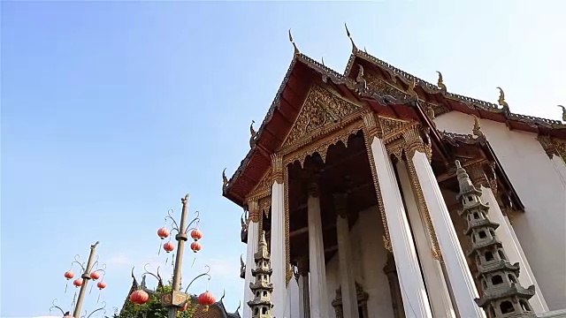 HD Panning:泰国寺庙屋顶视频素材