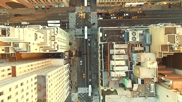 纽约市街道鸟瞰图视频素材