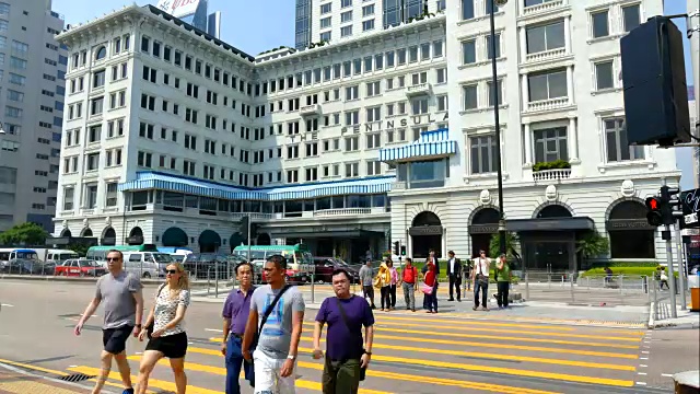 timelapse -香港城市的交通视频素材