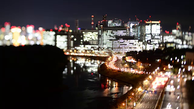 东京灯光之夜视频素材