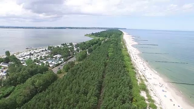 赫尔半岛和波罗的海海滩视频素材