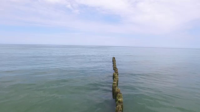 波罗的海防波堤视频素材
