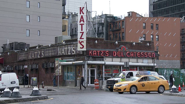 Katz's熟食店，下东区-曼哈顿，纽约视频下载
