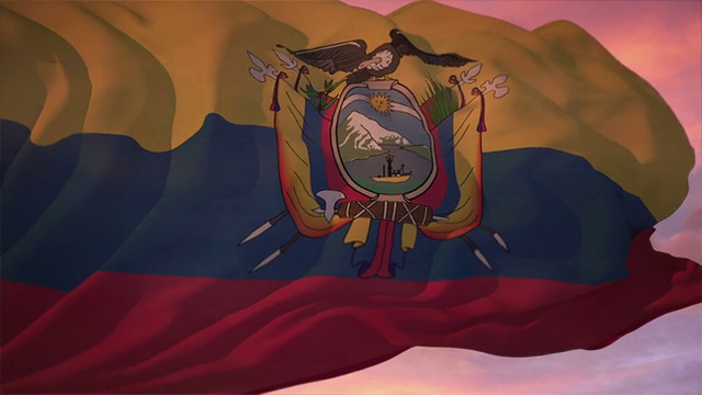 厄瓜多尔旗视频下载