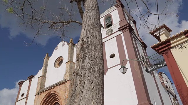 欧洲，葡萄牙，阿尔加维，西尔维斯，旧城教堂视频下载