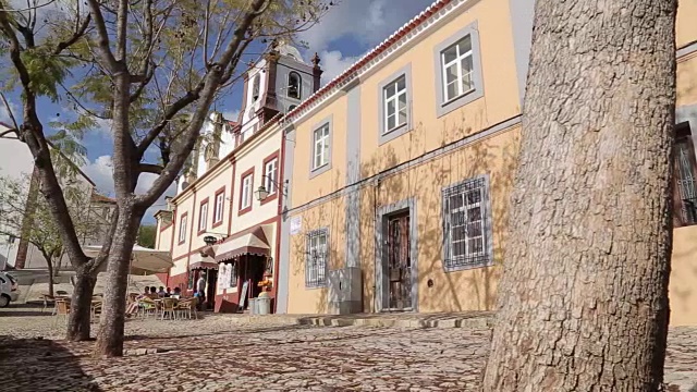 欧洲，葡萄牙，阿尔加维，老城里的咖啡馆视频下载