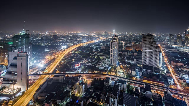 T/L WS HA曼谷夜景/泰国曼谷视频素材