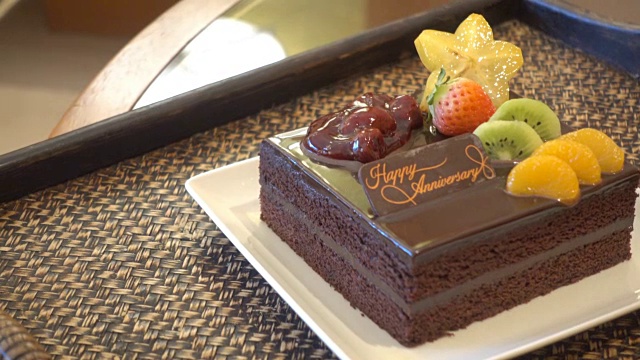 巧克力蛋糕视频素材