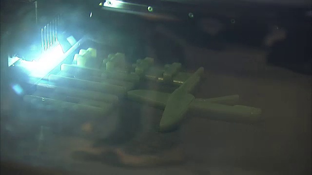 3D打印机运行画面视频素材