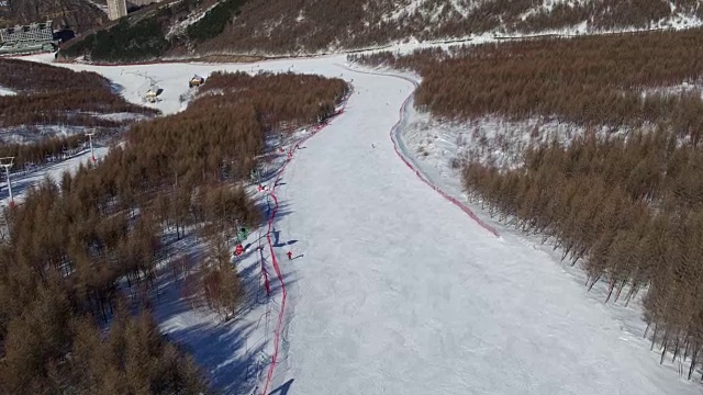 万龙滑雪场为2022年冬季奥运会视频下载