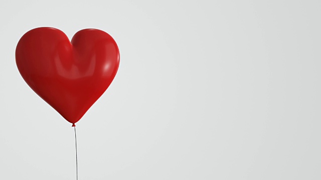 红色心形气球-可循环| 4K视频下载