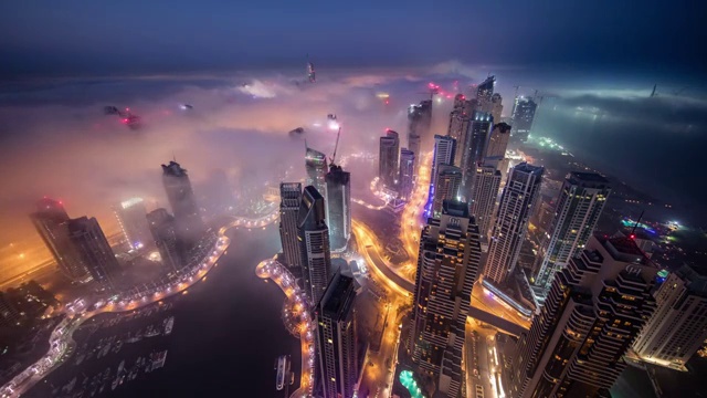 迪拜雾视频素材