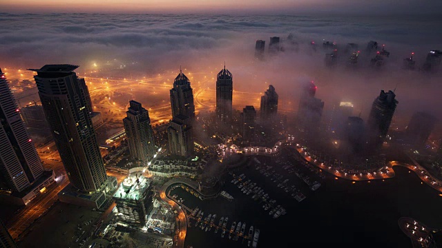 迪拜雾视频素材