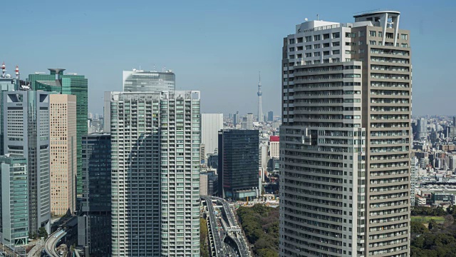4K延时:日本东京城市景观视频素材