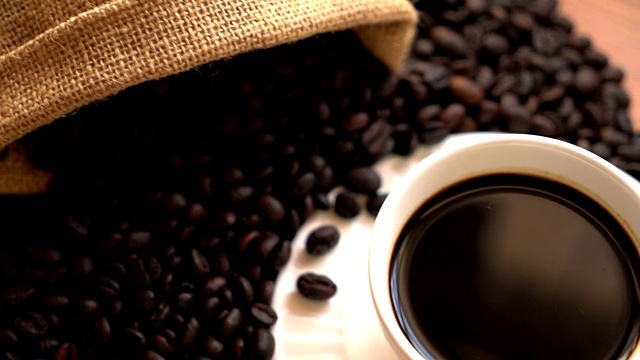 黑咖啡视频素材