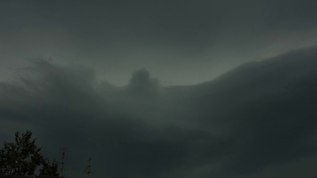 暴风雨的乌云视频素材