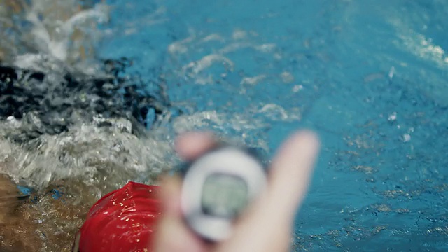 运动员在水中视频素材