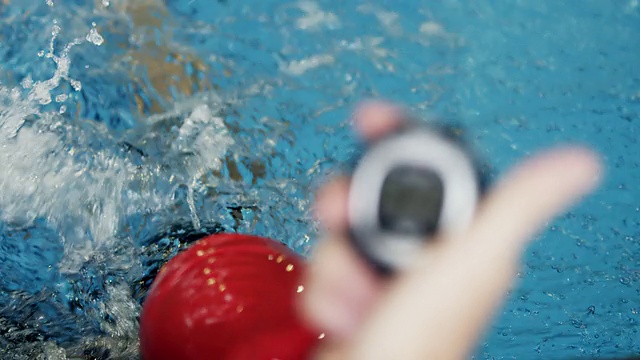 运动员在水中视频素材