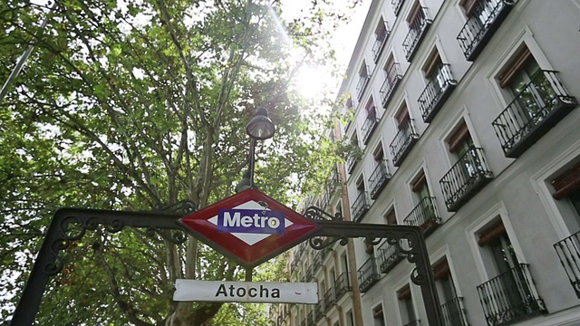 马德里Atocha火车站地铁站视频素材