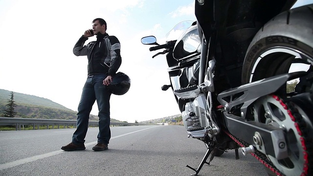 摩托车骑视频素材