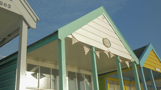 索斯沃尔德,五颜六色的海滩小屋、铜视频下载