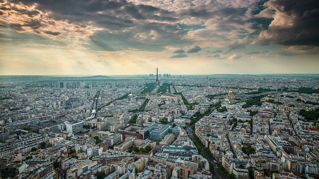 时间流逝:巴黎视频素材