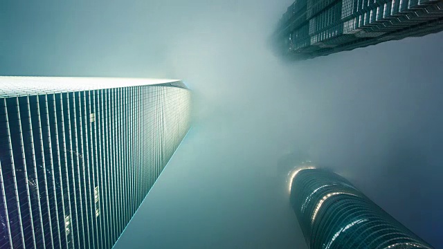 上海夜间有雾视频素材