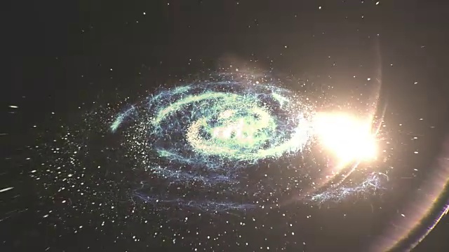 星系，星云空间背景。视频下载