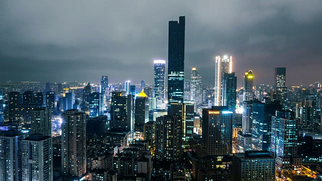 南京夜景延时拍摄，中国视频素材
