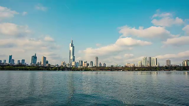 中国南京的玄武湖视频下载