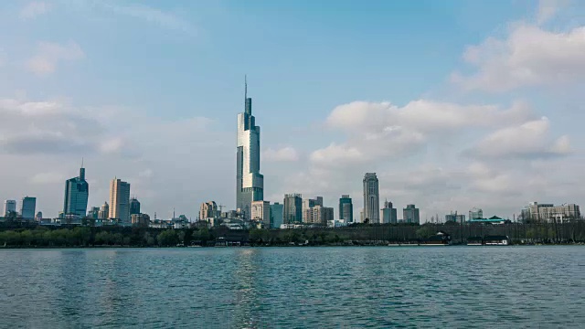 中国南京的玄武湖视频素材
