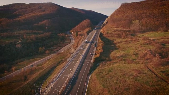 高速公路航拍视频视频下载