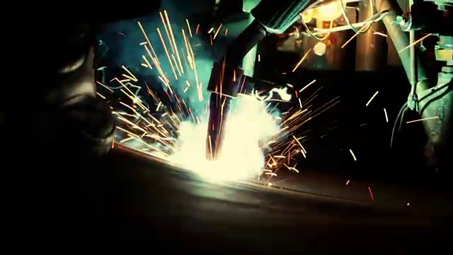焊机机器人视频素材