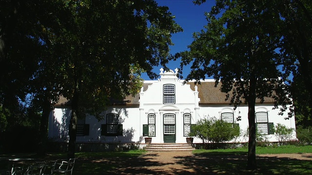 WS Manor House，南非西开普Boschendal葡萄酒庄园/ Franschhoek的荷兰风格农舍视频下载